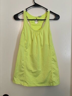 Champion Neon Yellow Racerback Tank Top